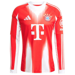 Harry Kane Bayern Munich 2025/26 Home Replica Long Sleeve Jersey Red