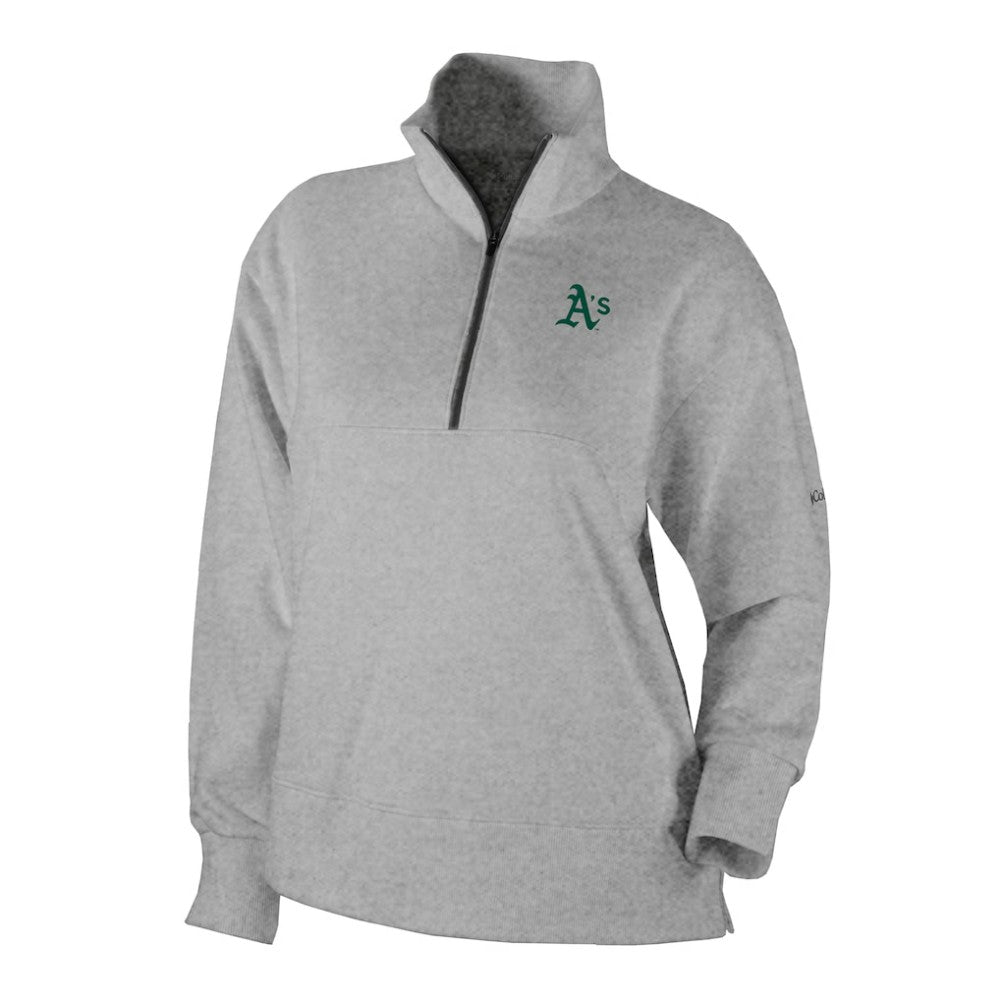 Athletics Columbia Women's Birchwood Hills Quarter-Zip Pullover - Gray Pullover
