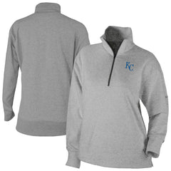 Kansas City Royals Columbia Women's Birchwood Hills Quarter-Zip Pullover - Gray Pullover