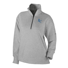 Kansas City Royals Columbia Women's Birchwood Hills Quarter-Zip Pullover - Gray Pullover