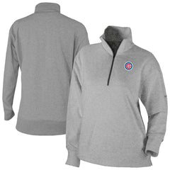 Chicago Cubs Columbia Women's Birchwood Hills Quarter-Zip Pullover - Gray Pullover