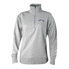 New York Yankees Columbia Women's Birchwood Hills Quarter-Zip Pullover - Gray Pullover