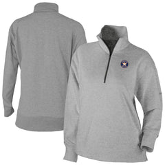 Houston Astros Columbia Women's Birchwood Hills Quarter-Zip Pullover - Gray Pullover