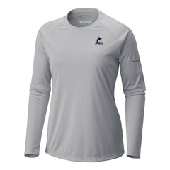 Miami Marlins Columbia Tidal Tee II Long Sleeve T-Shirt - Gray T-shirts