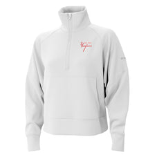 New York Yankees Columbia Women's Wickhams Hills Raglan Omni-Wick Quarter-Zip Pullover - White Pullover