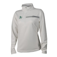 Athletics Columbia Women's Skiff Guide Fleece Half-Zip Pullover Jacket - White Jackets