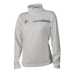 Pittsburgh Pirates Columbia Women's Skiff Guide Fleece Half-Zip Pullover Jacket - White Jackets