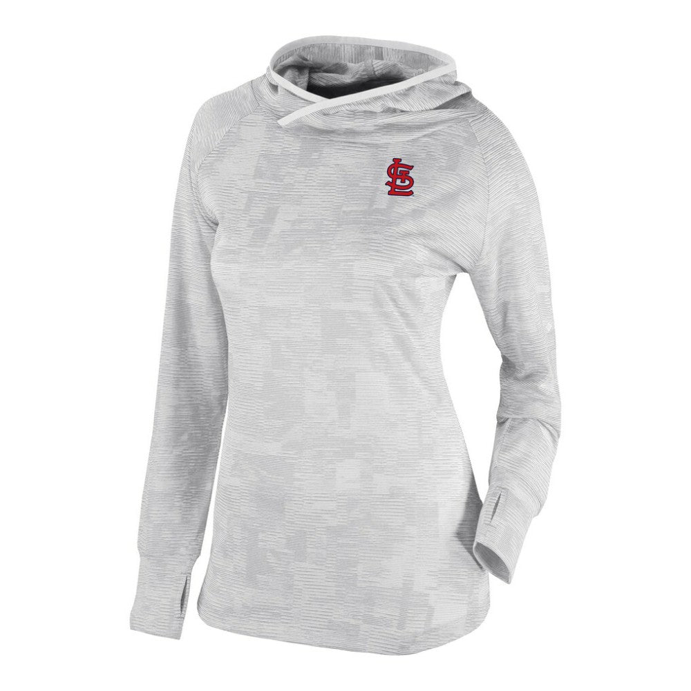 St. Louis Cardinals Columbia Women's Omni-Wick Sunday Ball Raglan Pullover Hoodie - White Hoodies