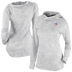 Toronto Blue Jays Columbia Women's Omni-Wick Sunday Ball Raglan Pullover Hoodie - White Hoodies