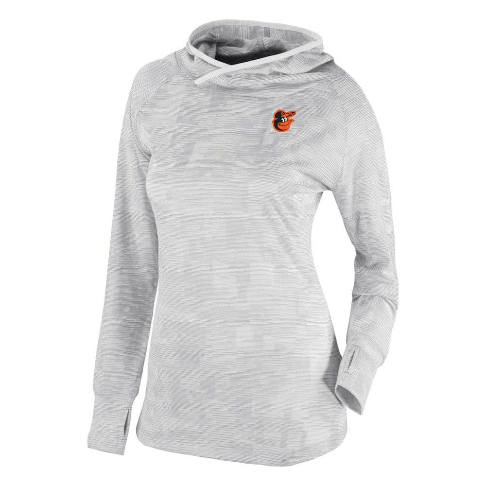 Baltimore Orioles Columbia Women's Omni-Wick Sunday Ball Raglan Pullover Hoodie - White Hoodies