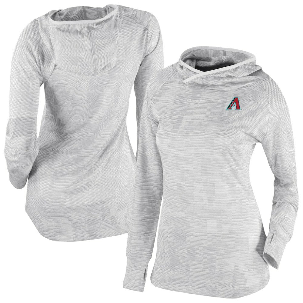 Arizona Diamondbacks Columbia Women's Omni-Wick Sunday Ball Raglan Pullover Hoodie - White Hoodies