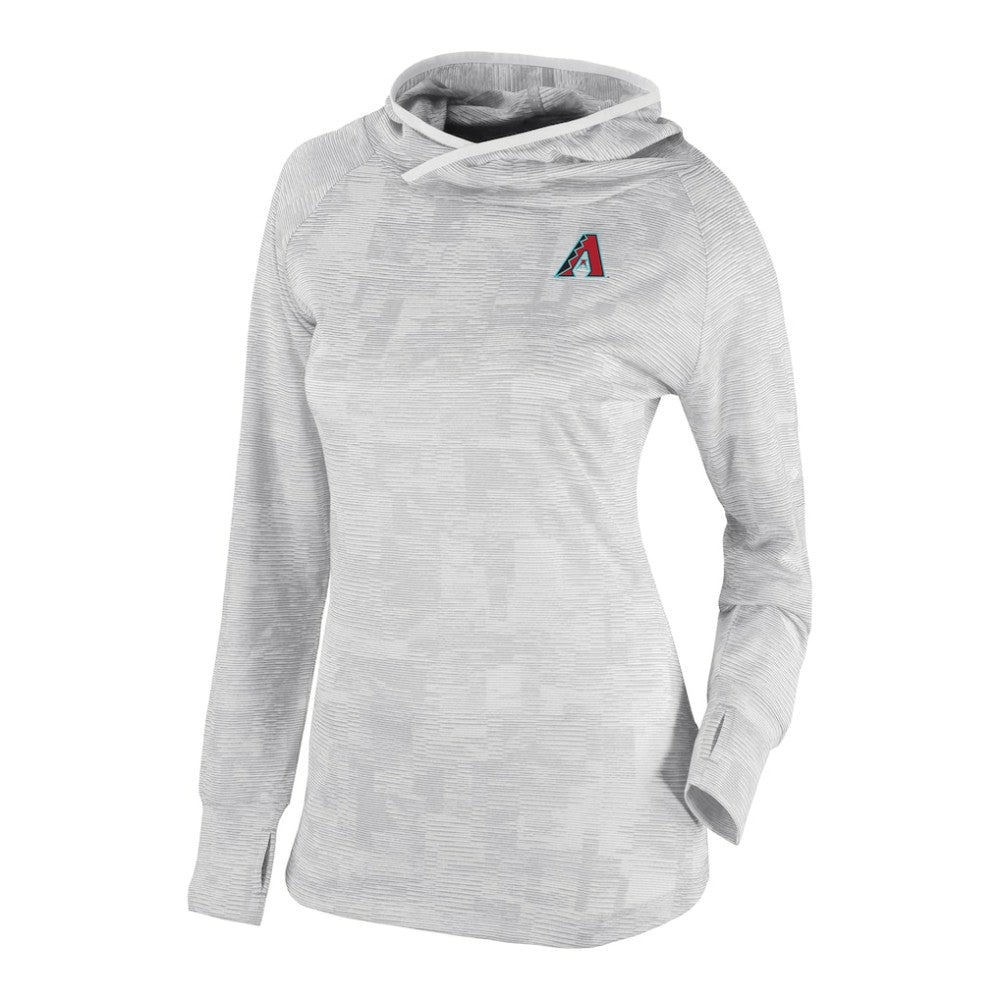 Arizona Diamondbacks Columbia Women's Omni-Wick Sunday Ball Raglan Pullover Hoodie - White Hoodies