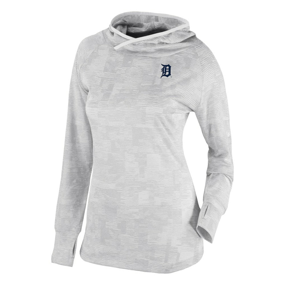 Detroit Tigers Columbia Women's Omni-Wick Sunday Ball Raglan Pullover Hoodie - White Hoodies