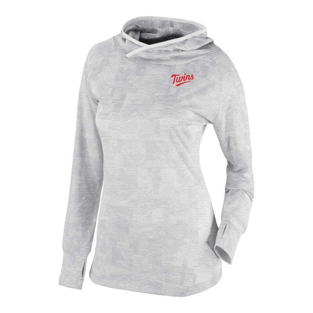 Minnesota Twins Columbia Women's Omni-Wick Sunday Ball Raglan Pullover Hoodie - White Hoodies