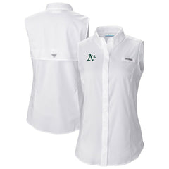 Athletics Columbia Women's Tamiami Sleeveless Shirt - White