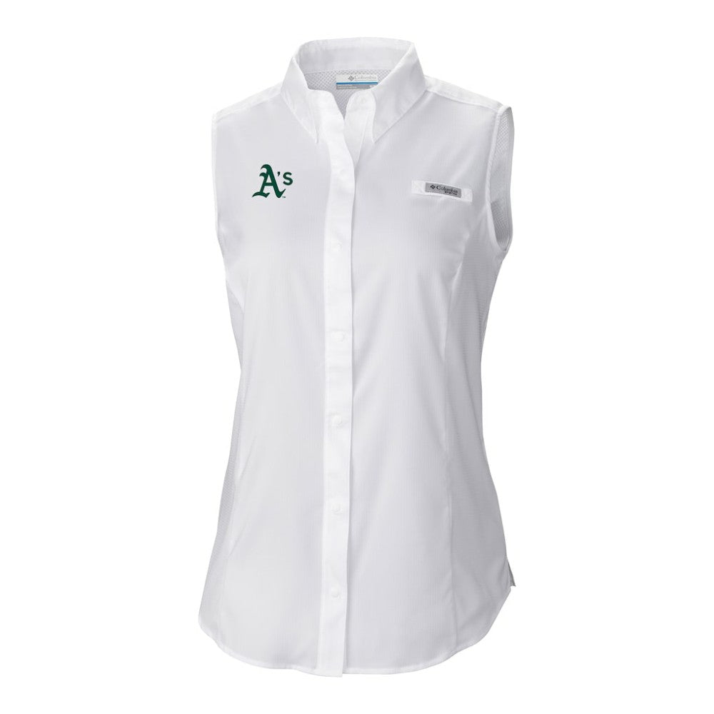 Athletics Columbia Women's Tamiami Sleeveless Shirt - White
