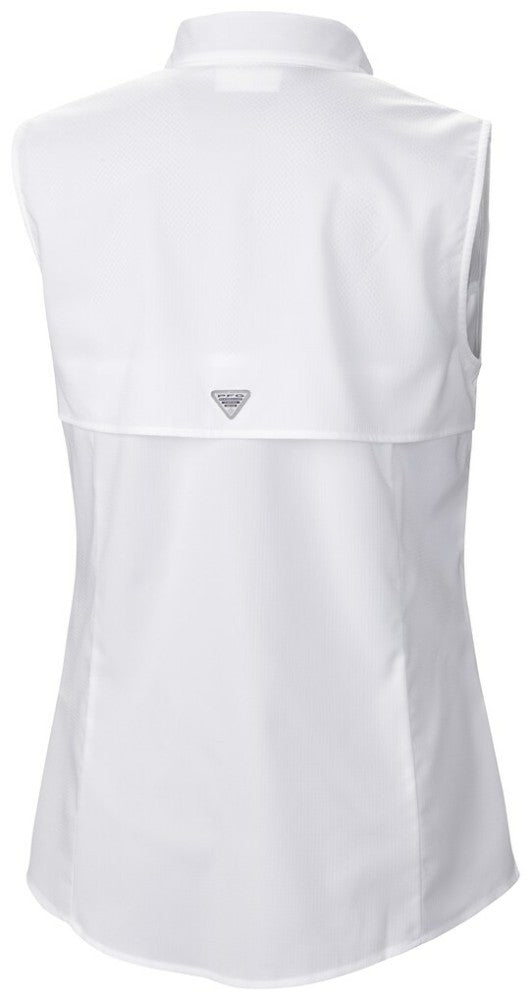 Miami Marlins Columbia Women's Tamiami Sleeveless Shirt - White