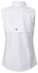 Miami Marlins Columbia Women's Tamiami Sleeveless Shirt - White