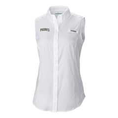 San Diego Padres Columbia Women's Tamiami Sleeveless Shirt - White