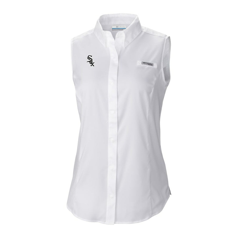 Chicago White Sox Columbia Women's Tamiami Sleeveless Shirt - White