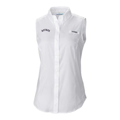 Houston Astros Columbia Women's Tamiami Sleeveless Shirt - White