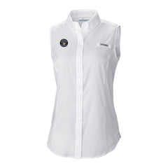 Milwaukee Brewers Columbia Women's Tamiami Sleeveless Shirt - White