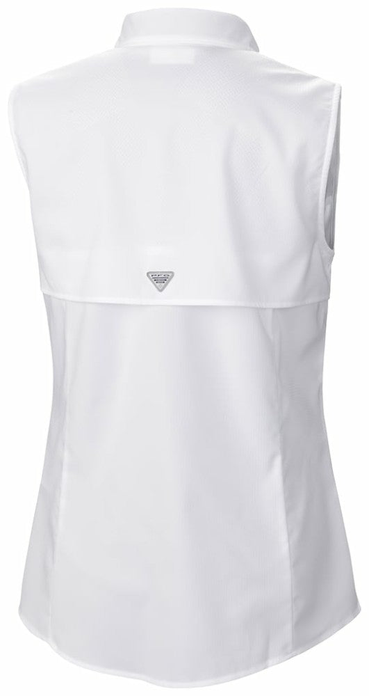 Baltimore Orioles Columbia Women's Tamiami Sleeveless Shirt - White