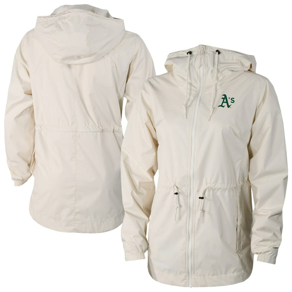 Athletics Columbia Women's Lily Park Full-Zip Rain Jacket - Cream Jackets