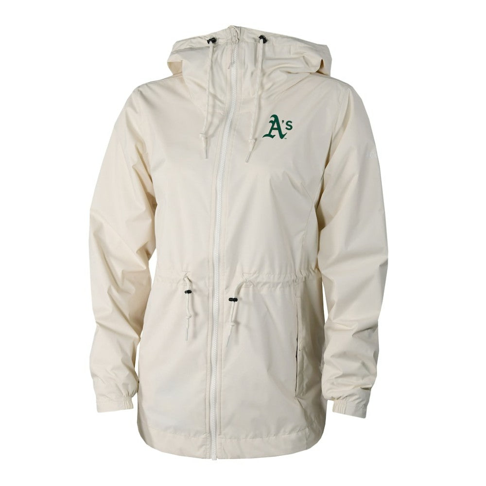 Athletics Columbia Women's Lily Park Full-Zip Rain Jacket - Cream Jackets