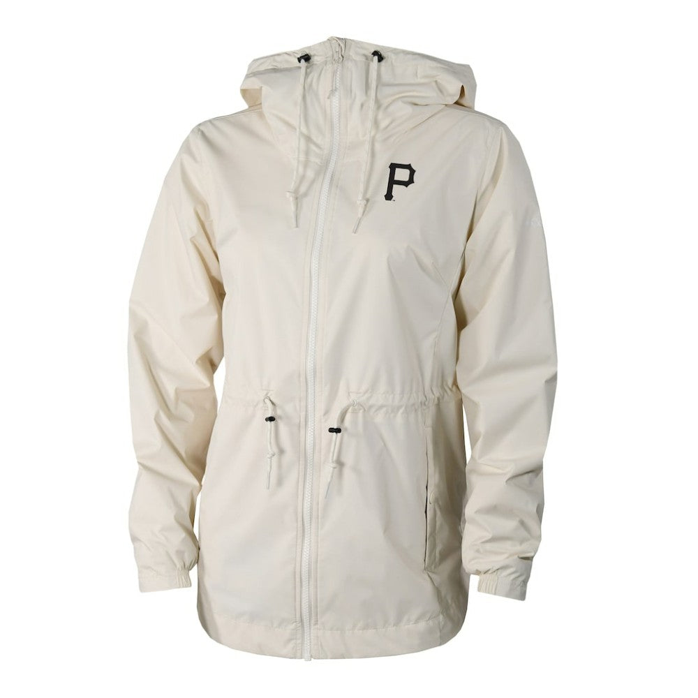 Pittsburgh Pirates Columbia Women's Lily Park Full-Zip Rain Jacket - Cream Jackets