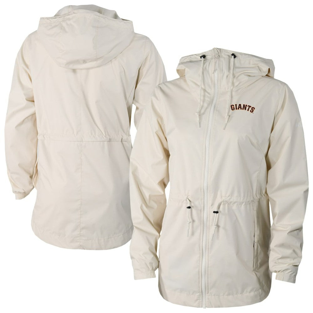 San Francisco Giants Columbia Women's Lily Park Full-Zip Rain Jacket - Cream Jackets