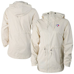 Toronto Blue Jays Columbia Women's Lily Park Full-Zip Rain Jacket - Cream Jackets