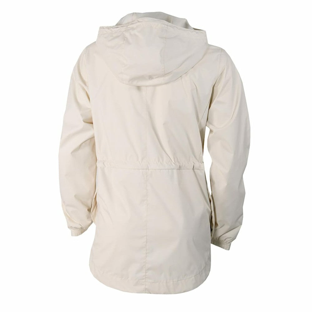 Texas Rangers Columbia Women's Lily Park Full-Zip Rain Jacket - Cream Jackets