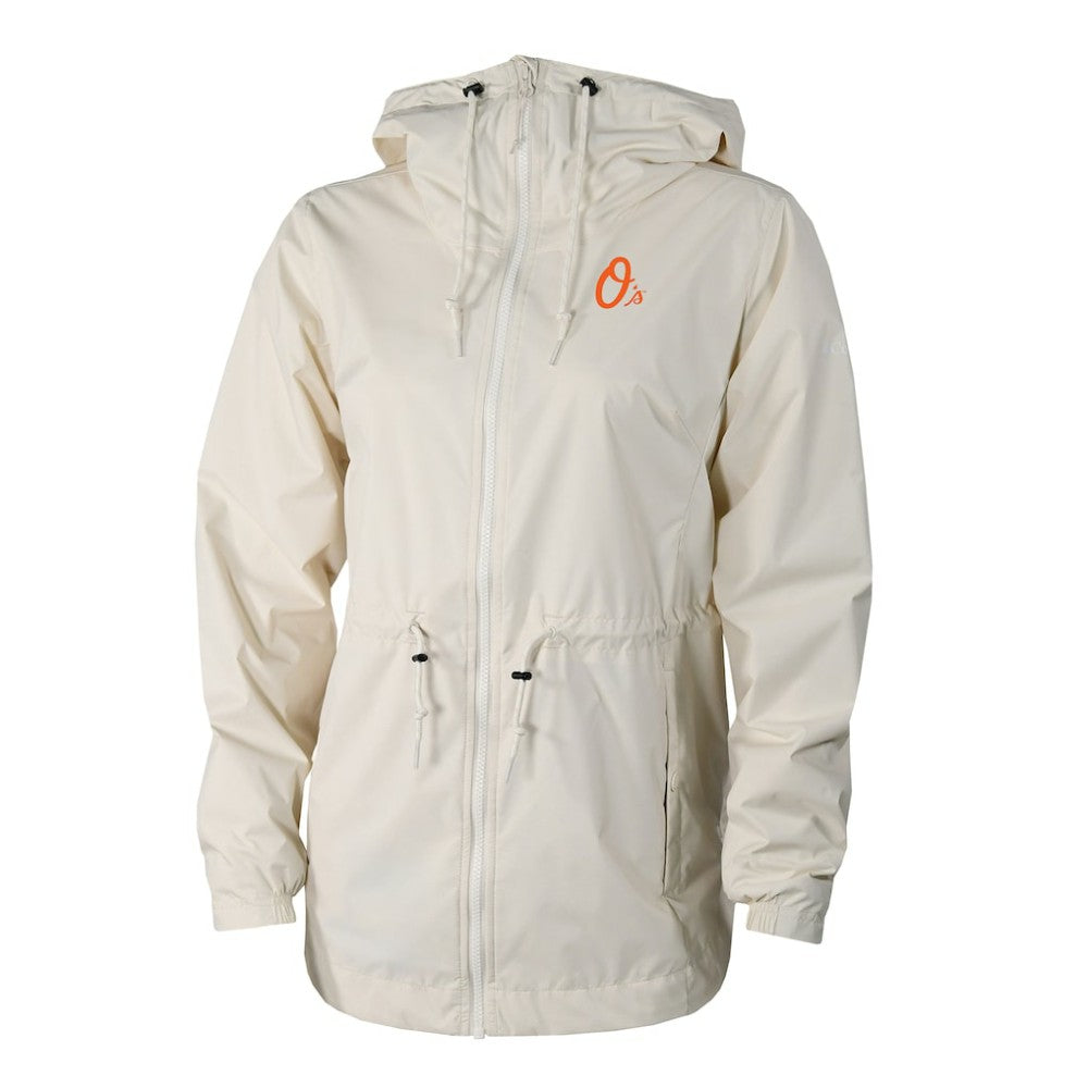 Baltimore Orioles Columbia Women's Lily Park Full-Zip Rain Jacket - Cream Jackets