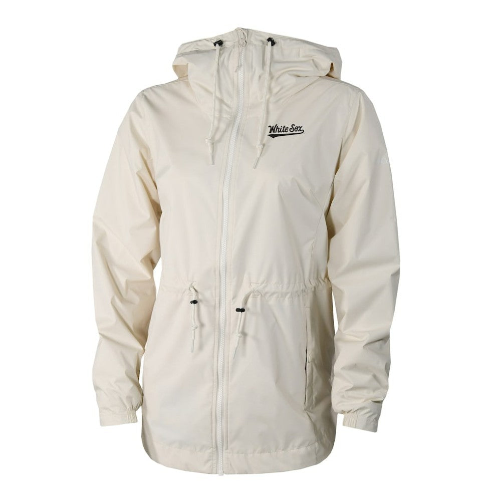 Chicago White Sox Columbia Women's Lily Park Full-Zip Rain Jacket - Cream Jackets