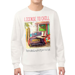 San Diego Padres Margaritaville License to Chill Fleece Sweatshirt - Cream Sweatshirts