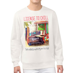 Texas Rangers Margaritaville License to Chill Fleece Sweatshirt - Cream Sweatshirts