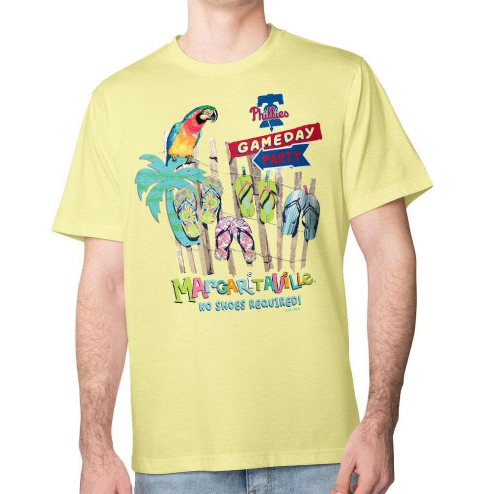 Philadelphia Phillies Margaritaville Gameday Party T-Shirt - Yellow T-shirts