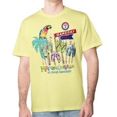 Texas Rangers Margaritaville Gameday Party T-Shirt - Yellow T-shirts