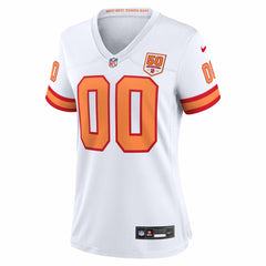 76 Tampa Bay Buccaneers Women's 50th Season Alternate Custom Game Jersey White