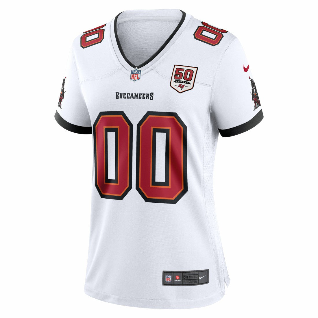 Tampa Bay Buccaneers Women's 50th Season Custom Game Jersey White
