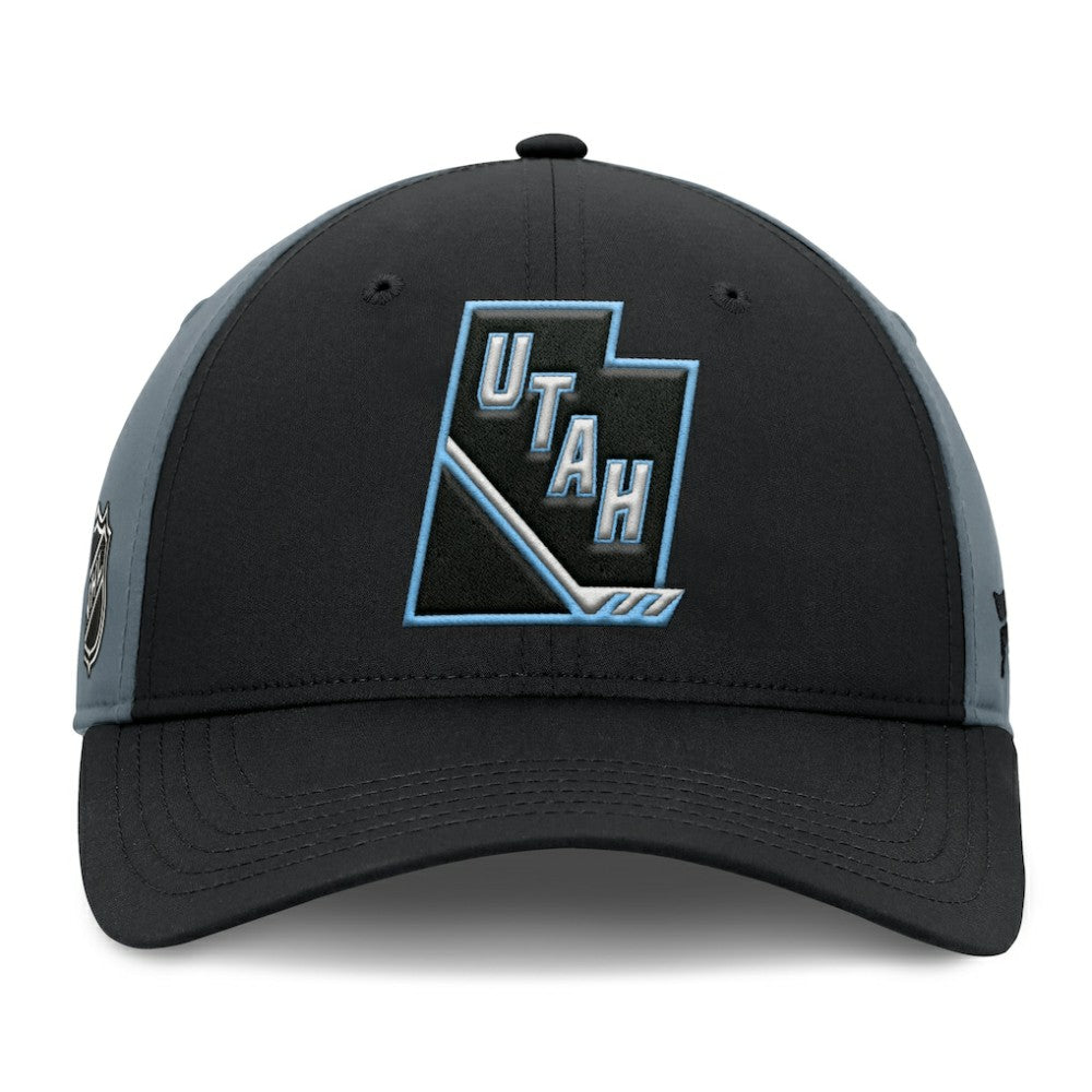 NHL Utah Mammoth Fanatics Utah Badge Adjustable Hat - Black/Charcoal