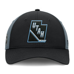 NHL Utah Mammoth Fanatics Utah Badge Adjustable Hat - Black/Charcoal