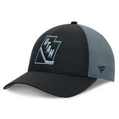 NHL Utah Mammoth Fanatics Utah Badge Adjustable Hat - Black/Charcoal