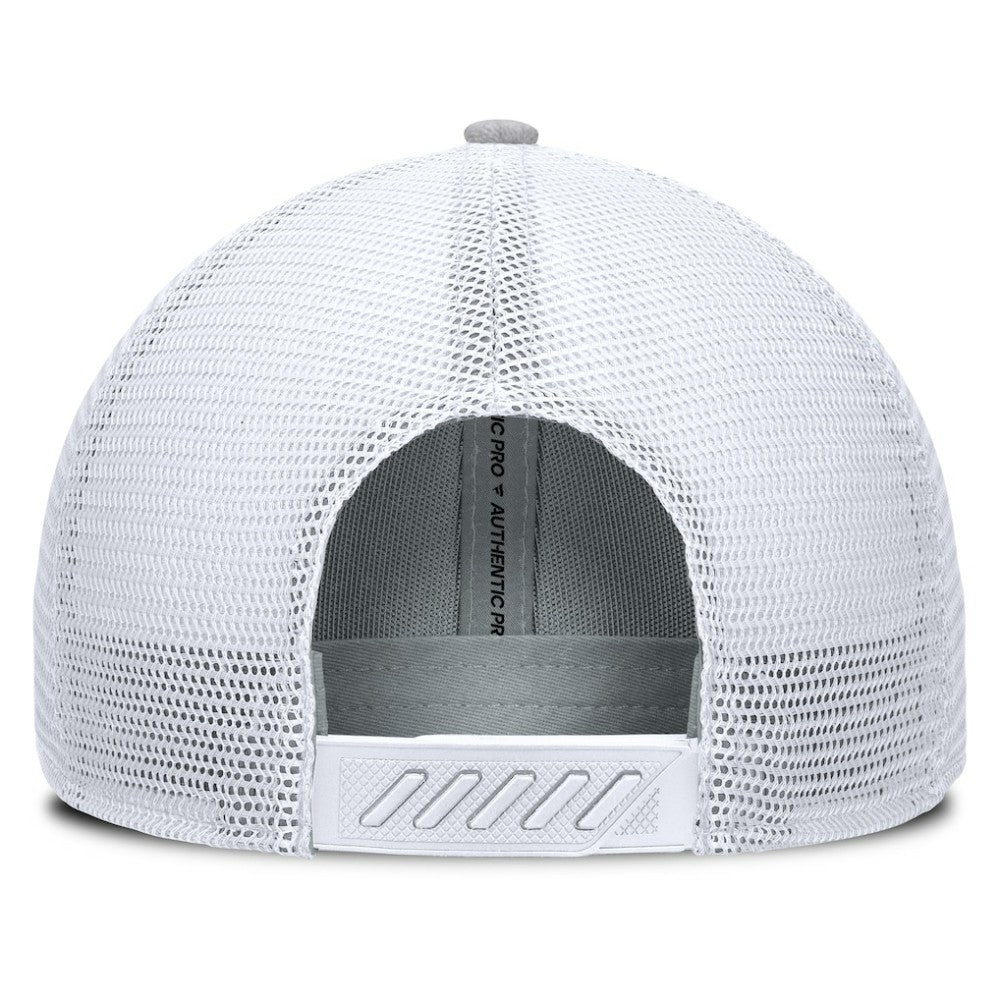NHL Utah Mammoth Fanatics Utah Badge Trucker Adjustable Hat - Gray/White