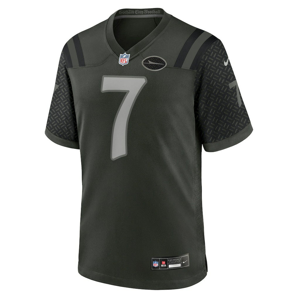 Justin Fields New York Jets 2025 Rivalries Collection Game Jersey Gotham Green