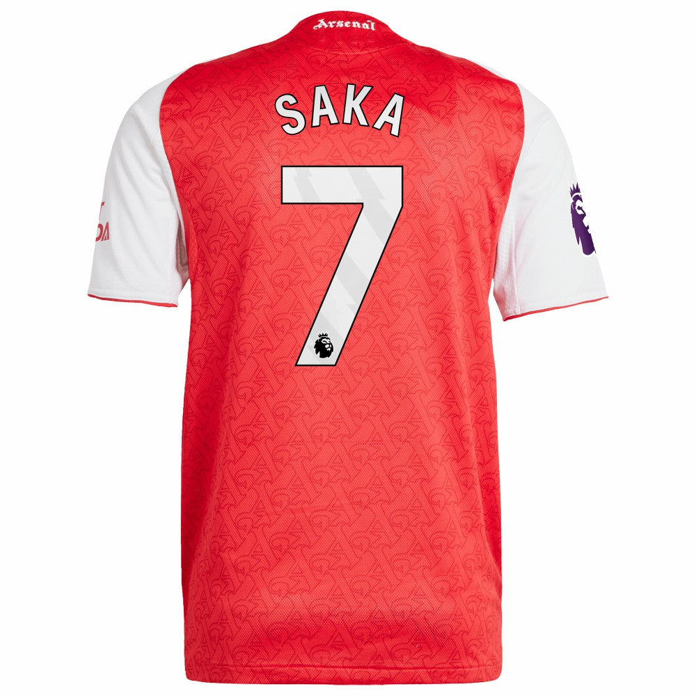Bukayo Saka Arsenal 2025/26 Home Player Jersey Red