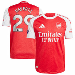 Kai Havertz Arsenal 2025/26 Home Player Jersey Red