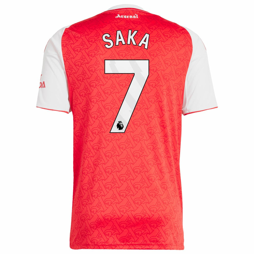 Bukayo Saka Arsenal 2025/26 Home Replica Player Jersey Red shop