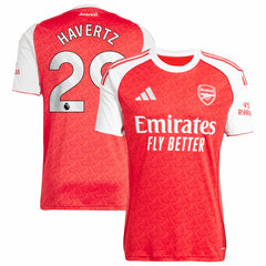 Kai Havertz Arsenal 2025/26 Home Replica Player Jersey Red